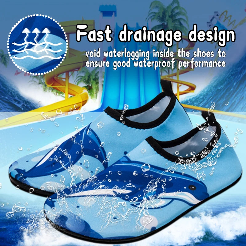 Children Water Beach Shoes Girls Boys Swimming Shoes Quick-Drying Aqua Shoes Soft Floor Indoor Slippers Snorkeling Swim Socks