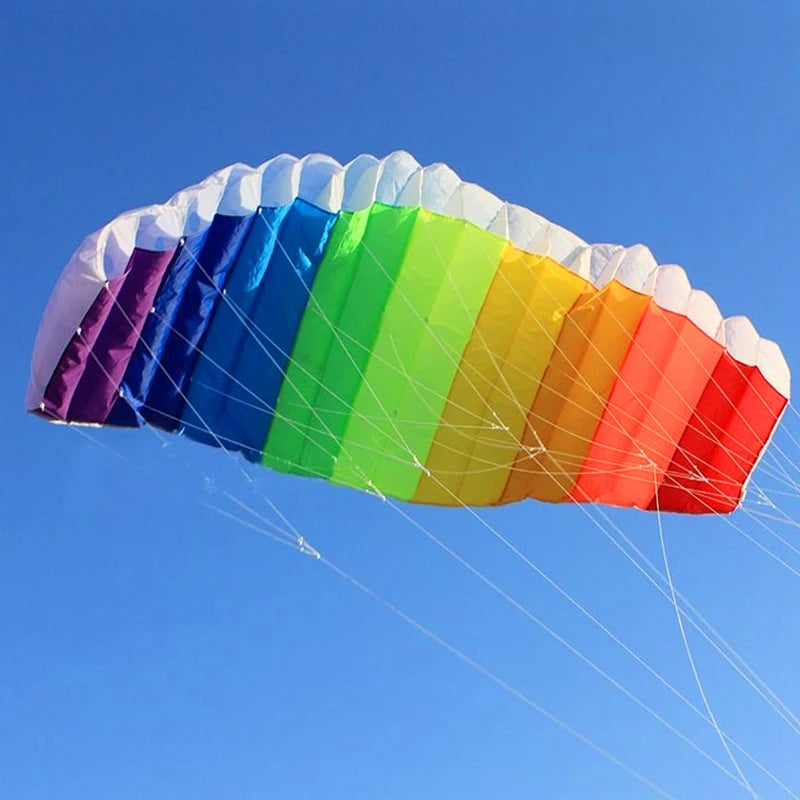 Large 250cm sports kites flying dual line power kites outdoor toys beach kite board wind kites toys kitesurfing ripstop nylon