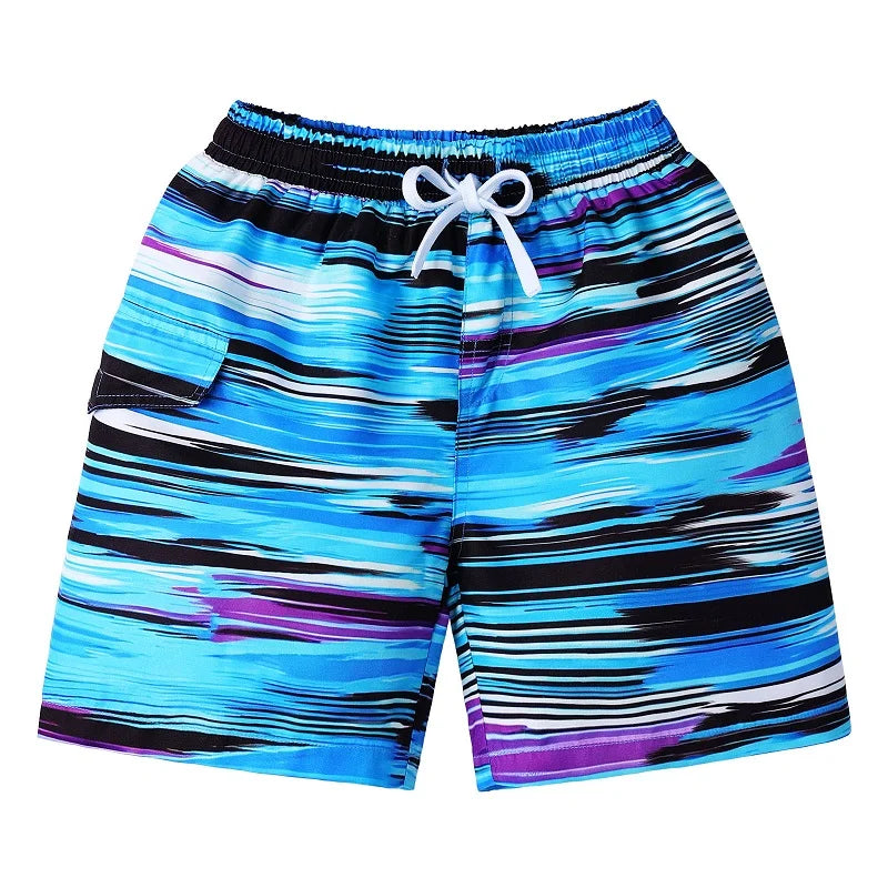 BAOHULU Kids Swim Shorts Cute Swimsuit Swimming Trunks Quick Dry Summer Swimwear Boys Beach Shorts Surf Board Male Clothing Pant