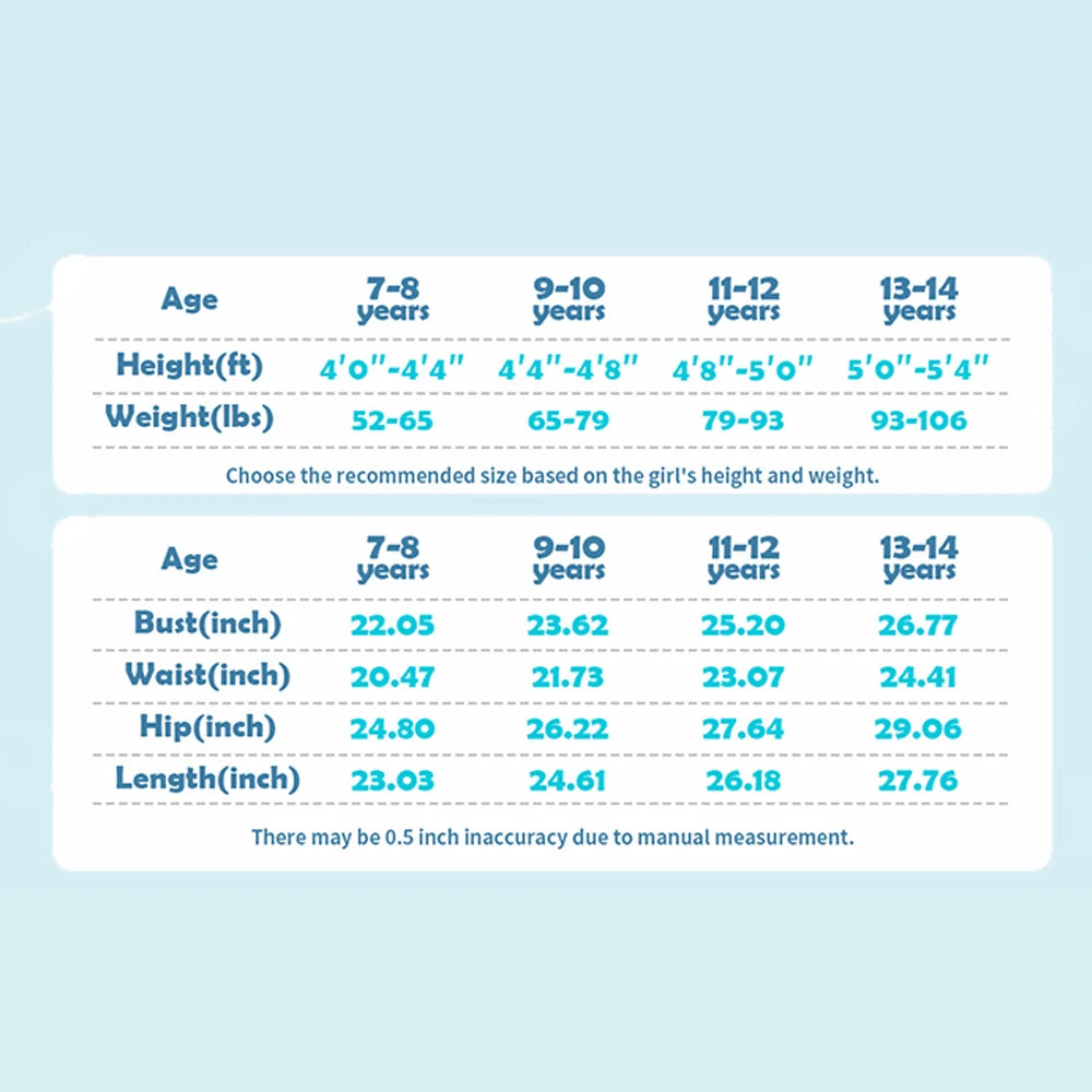 Anfilia Girls One-Piece Sports Swimsuit Size 8-14 Boyleg High Elastic Racerback Athletic Training Bathing Suit