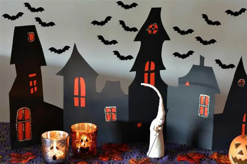 10 Sheets 480pcs Mini Halloween Bat Stickers Black Cute Kawaii Halloween Sticker DIY Cup Stationery Sticker Home Halloween Decor