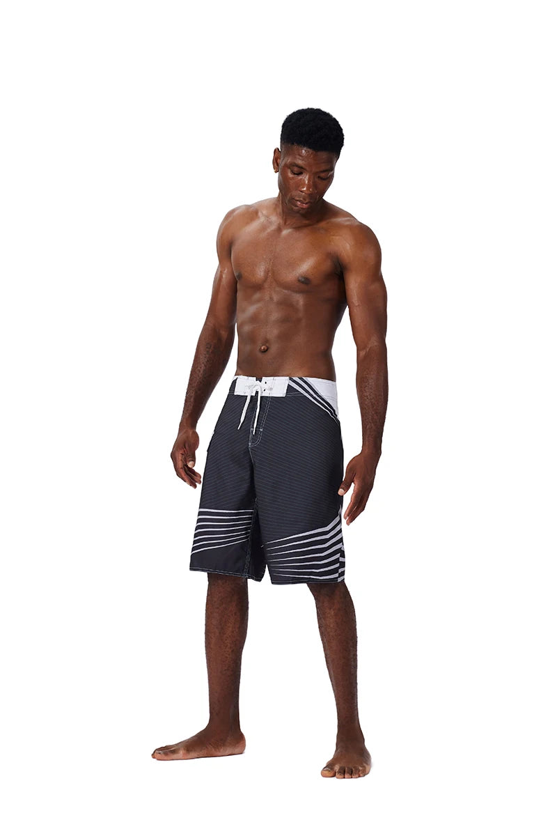 New Summer Men'S Board Casual Drawstring Pockets Shorts Beach Brand Short Surfing Bermudas Male Boardshorts Quick Dry For Sports