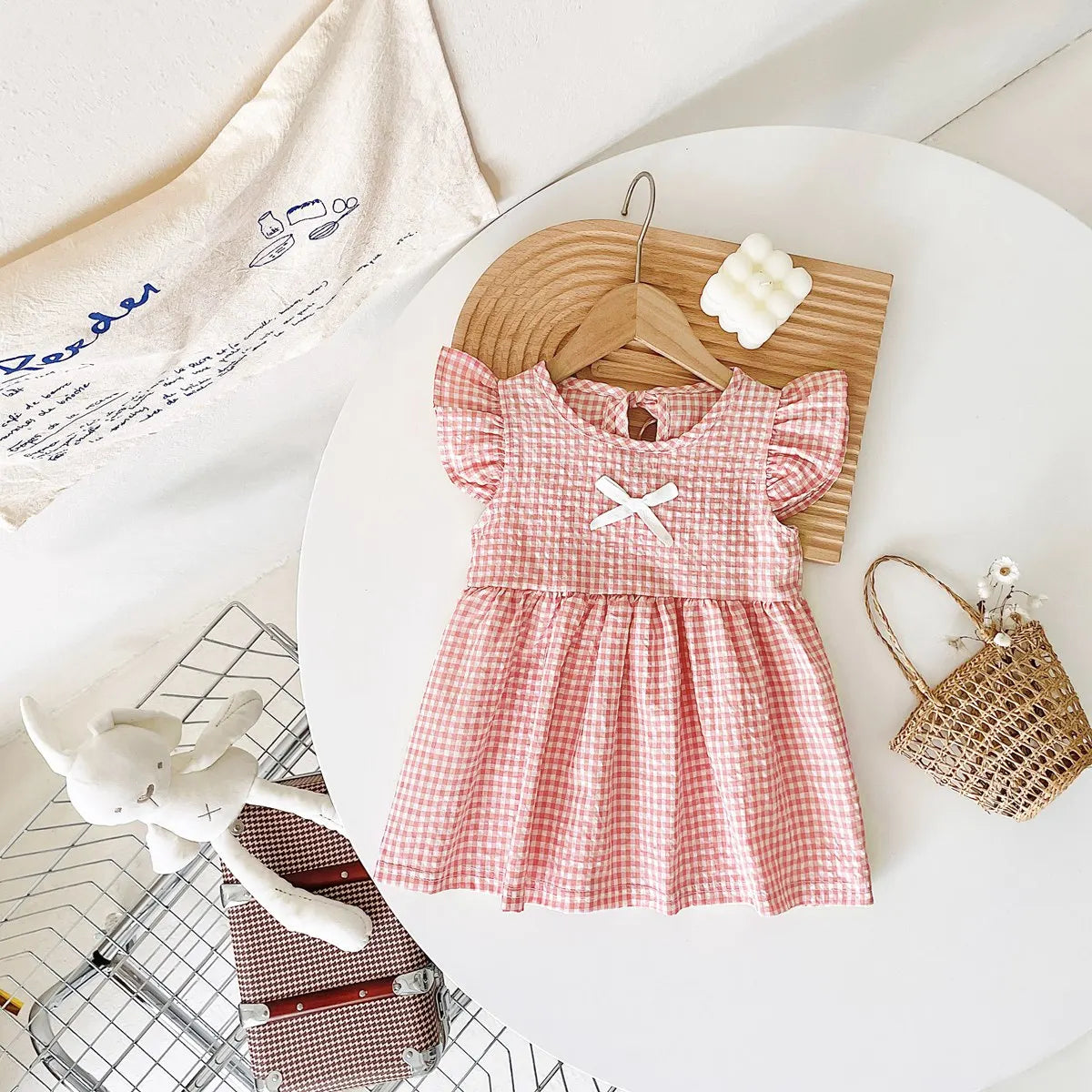Sanlutoz Floral Baby Girls Dress Summer Short Sleeve Holiday Casual Kids Girls Dresses Clothing