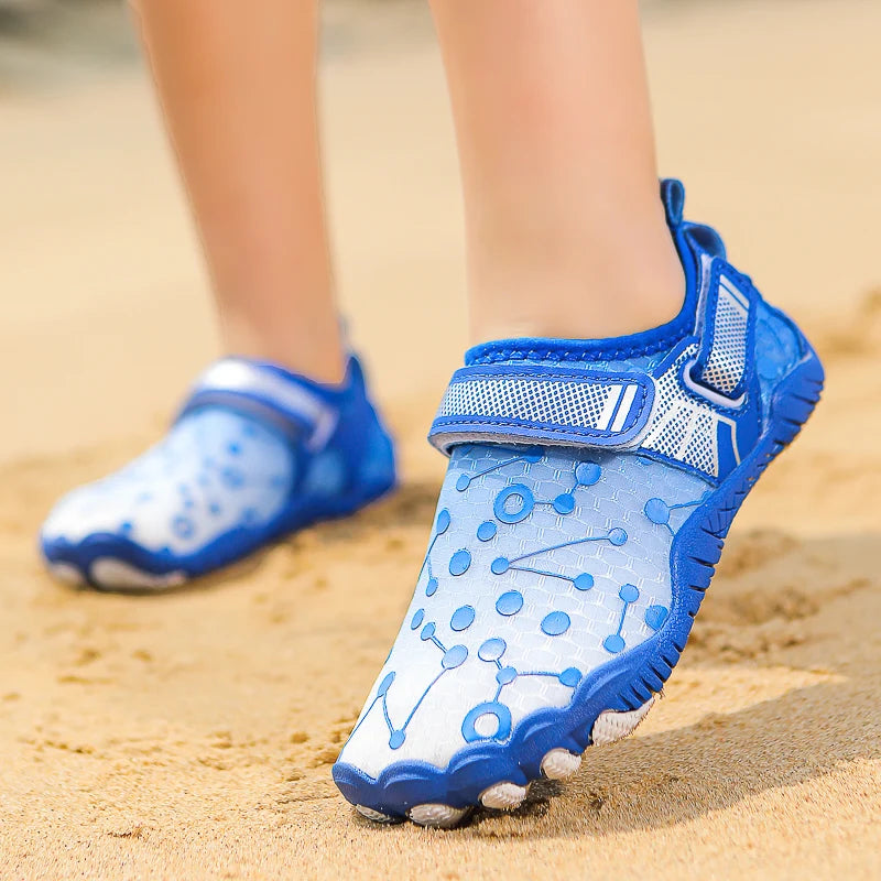 Water Shoes Children's Beach Shoes Quick-Drying Breathable Barefoot Swimming Water Shoes Outdoor Sneakers River Slippers Water S