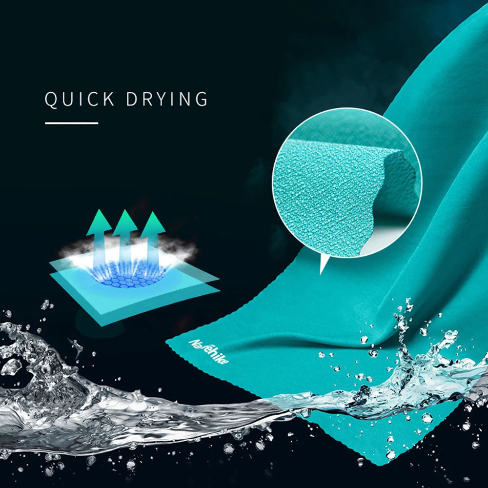 Naturehike Quick Drying Absorbent Bath Towel,Backpacking Hiking,Swimming,Camping Bath Towel,Breathable Beach Travel Gym Towel