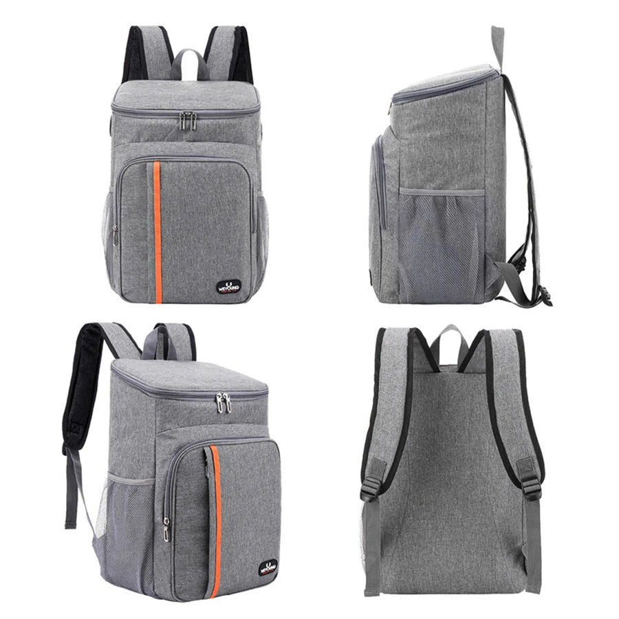 18L Portable Thermal Lunch Bag Food Box Durable Waterproof Cooler Ice Insulated Case Camping Oxford Dinner Backpacks Icebox