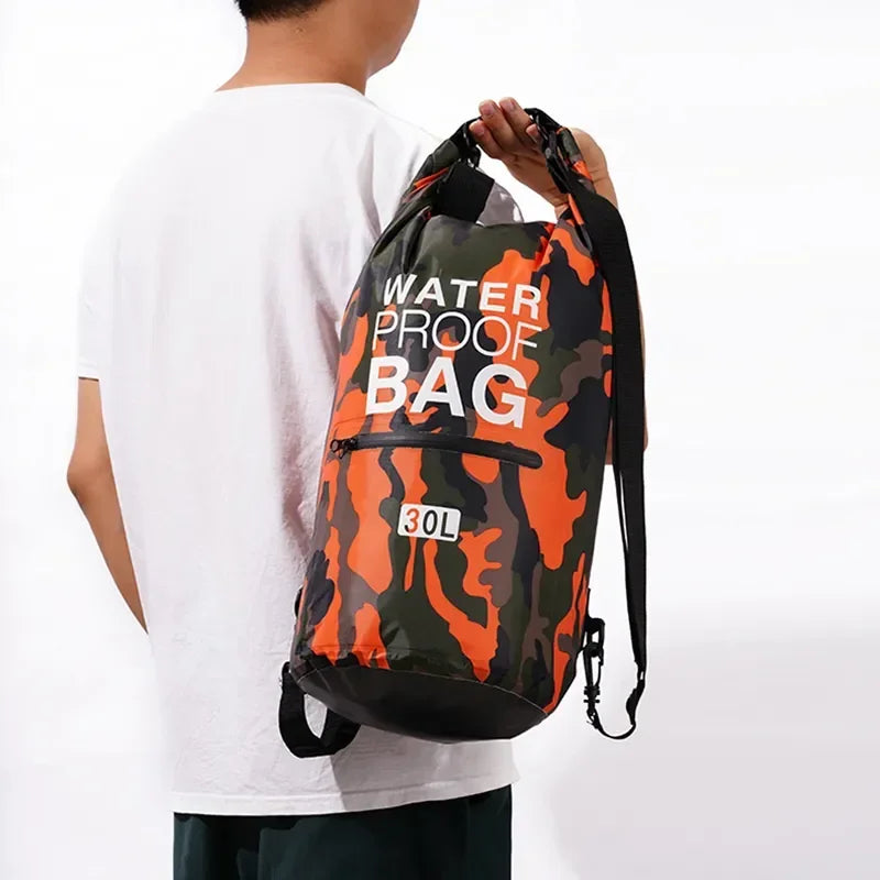 Swimming PVC Pack Dry Bag Backpack for Women Men 10L 15L 20L 30L Waterproof Shoulder Kayak Drifting Rafting Surfing Boating Bag