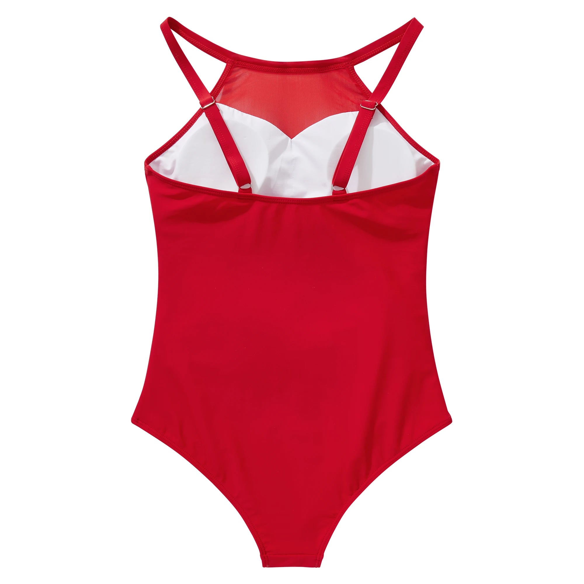 Plus Size One Piece Swimsuits Women Hollow Out Swimwear For Women Mesh Solid Push Up Padded XL Size Bathing Suits Female