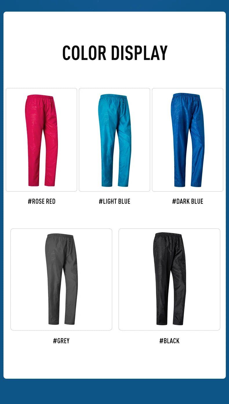 LNGXO Women Men Camping Pants Trekking Climbing Hiking Waterproof Pants Unisex Sports Quick Dry Mountain Rain Trousers Anti-UV