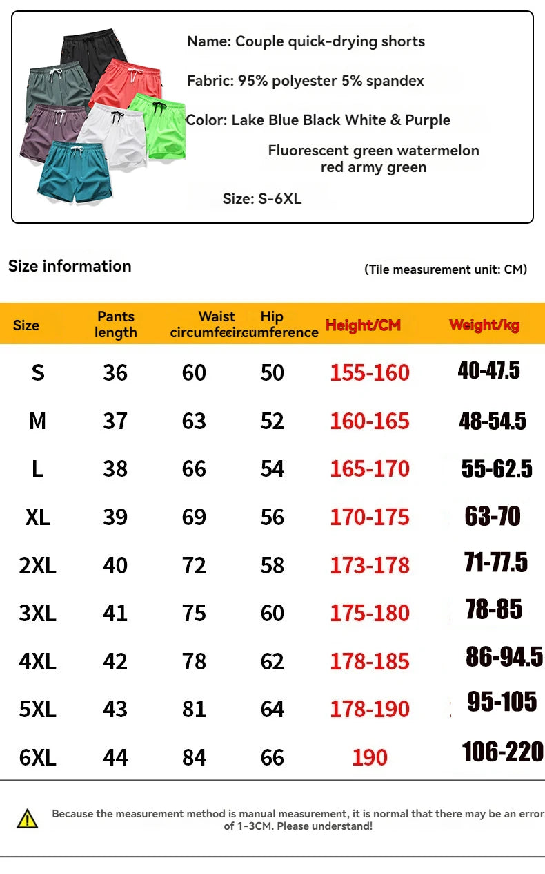 3/4 Sport Shorts Summer Men Casual Solid Ice Silk Light Sweat Absorb Quick Dry Running Fitness Outdoor Loose