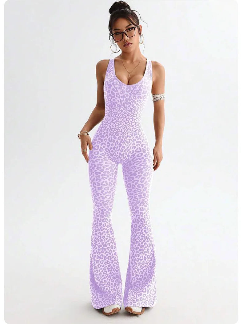 Sexy Back V Jumpsuit Gym Set Women Training Yoga Suit Sportswear Women Sports Jumpsuit Fitness Rompers Stretch Workout Bodysuits