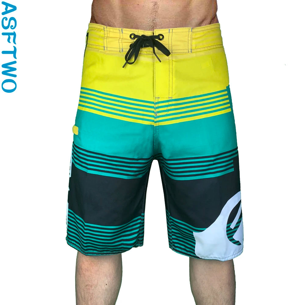Summer Quick Drying Men Surf Beach Shorts Fitness Muscle High Quality Water Sports Men Beach Shorts  swimshorts  bermuda homme