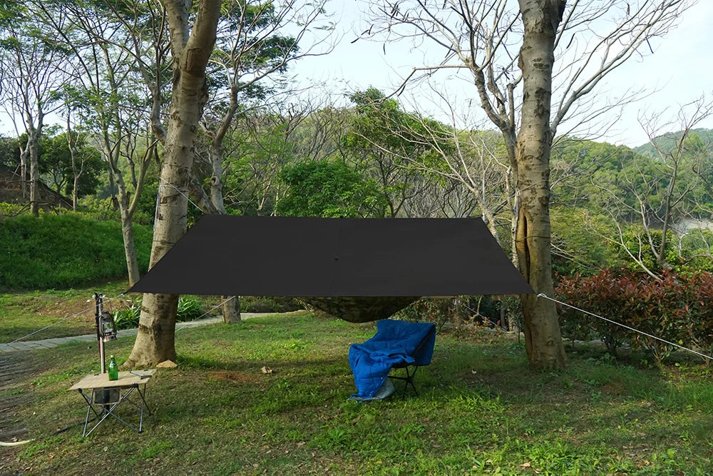 Large Ultralight Waterproof Camping Tarp Awning Sun Shade Shelter Tent for Beach Hiking Backpacking Outdoor 3x3m 3x4m 3x5m 4x4m