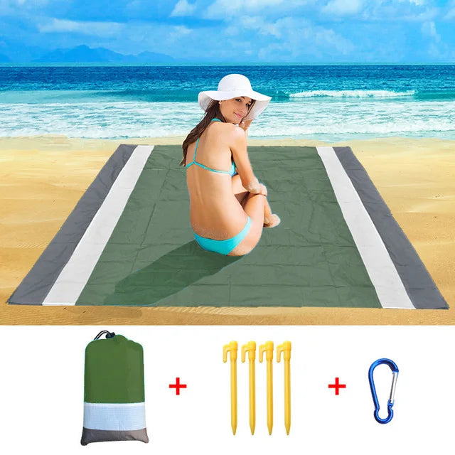 2026 Oversized Beach Mat Sand Free Beach Towel Outdoor Travel Camping Beach Blanket Home Decor Rugs Portable Foldable Picnic Mat