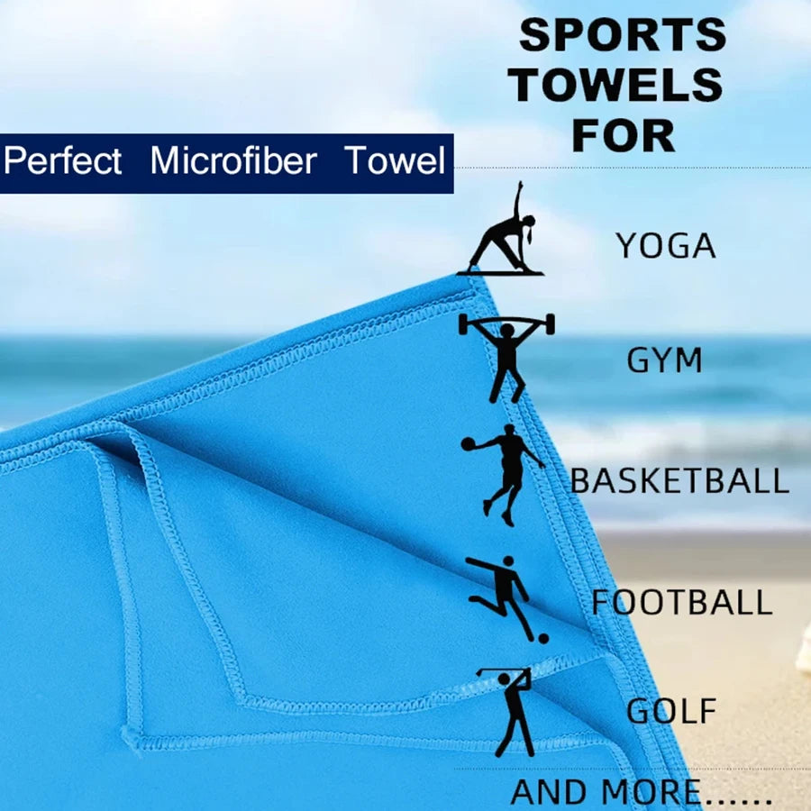 Outdoor Sports Super Absorbent Soft Quick Drying Towel, Travel Towel, can be used for travelling, yoga, beach，bathing