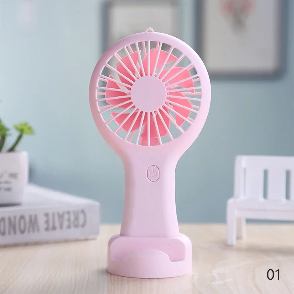 Small Handheld Fan Mini Rechargeable USB Fan Pocket Small Student Office Desktop Portable