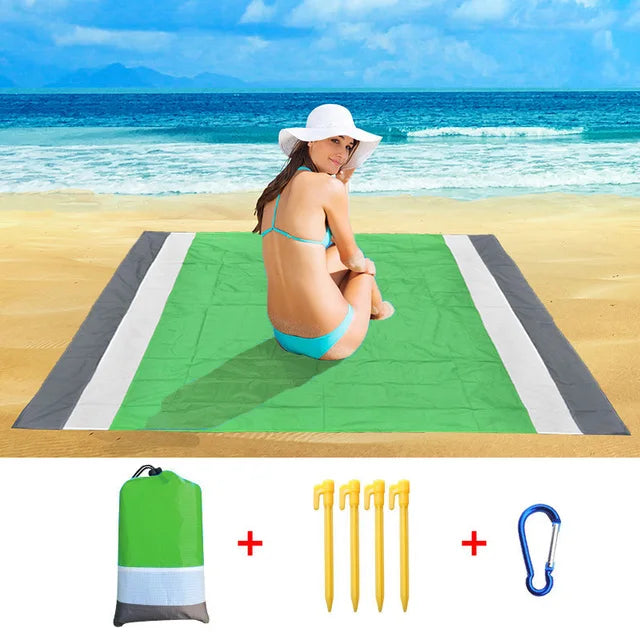 2026 Oversized Beach Mat Sand Free Beach Towel Outdoor Travel Camping Beach Blanket Home Decor Rugs Portable Foldable Picnic Mat