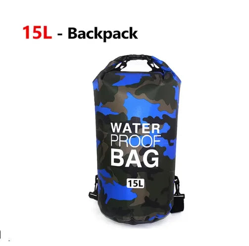 Swimming PVC Pack Dry Bag Backpack for Women Men 10L 15L 20L 30L Waterproof Shoulder Kayak Drifting Rafting Surfing Boating Bag
