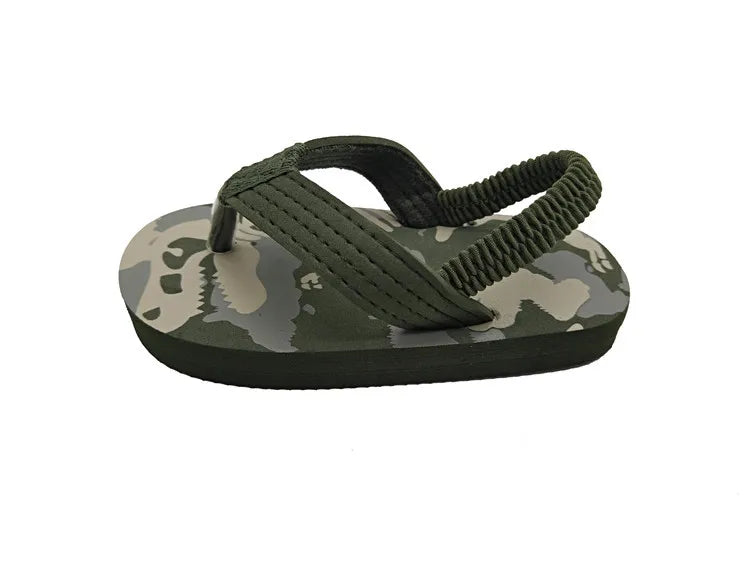 Toddler Flip Flops Shoes Little Kid Sandals with Back Strap Boys Girls Water Shoes for Beach and Pool