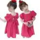 2025 New Children's Dress Girls' Summer Korean Edition Fashion Bubble Sleeves Checkered Strap backless Dress 1-6Y