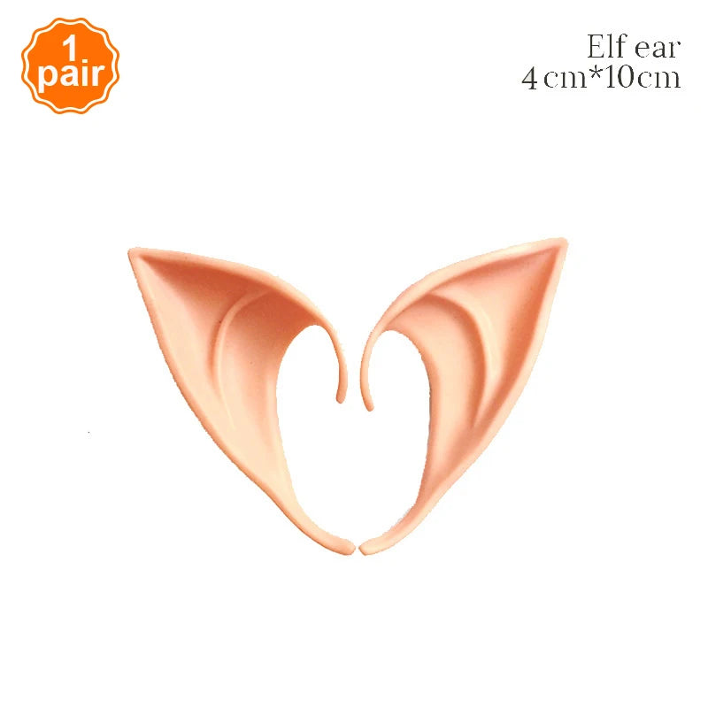 Vampire Teeth Fangs Fairy Butterfly Elf Ears False Teeth Cosplay Masquerade Costume Prop Horror Halloween Party Decoration Favor