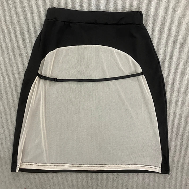 New Black Waist Hugging Tight Skirt with Sexy Exposed Buttocks Design for Summer 2026 Beach Bikini Design Skirts Women's Clothin