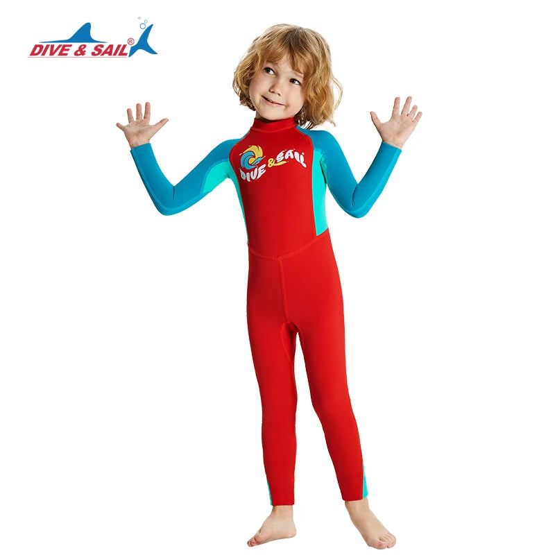 Boys/Girls UV Protection UPF50+ Swimwear Full Body Stinger Swimsuit Chlorine Resistant Bathing Suit One-piece Rash Guard