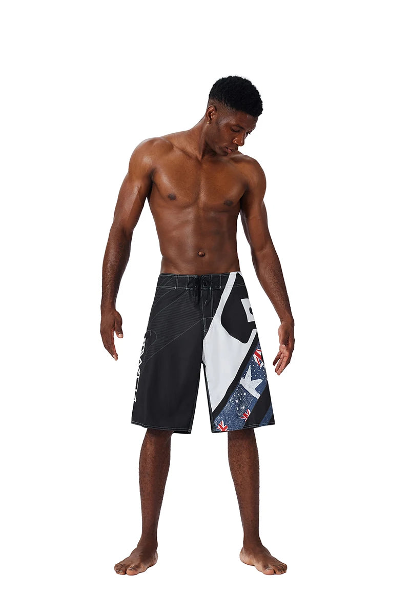 Summer Quick Drying Men Surf Beach Shorts Fitness Muscle High Quality Water Sports Men Beach Shorts  swimshorts  bermuda homme