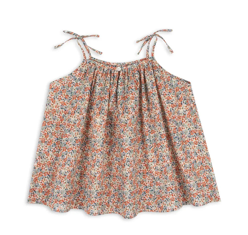 Children Clothes Set 2025 KS Summer Girls Floral Tops Shorts Set Girl Heart Print Slip Dress Kids Short Sleeved Vacation Suit