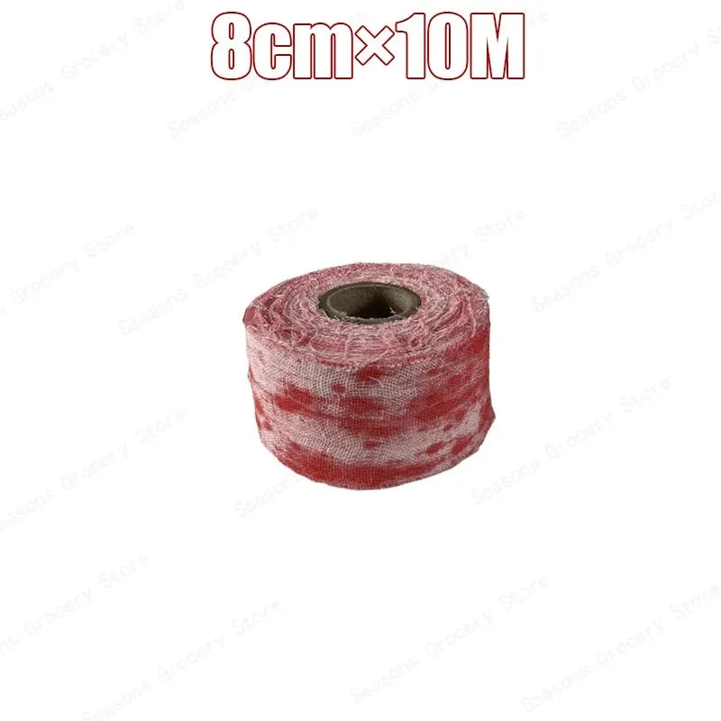 Halloween Bloody Bandage Cloth Artificial Blood Halloween Decor Scary Prop for Terror Party Cosplay Haunted House DIY Supply