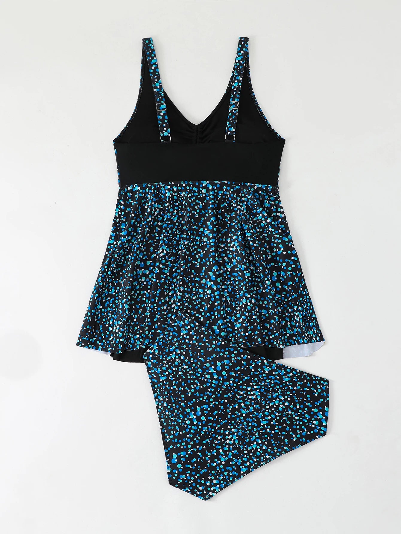 Swimsuit Women Leopard Large Plus Size Tankini 2 Pieces Swimwear Female Bathers Bathing Swimming Swim Suit Beach Dress 5XL
