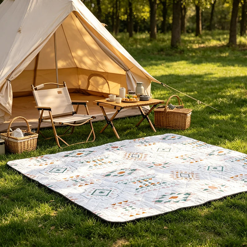200x300 Outdoor Picnic Mat Lawn Mat Moisture-Proof Camping Mat Large Machine Washable Thickened