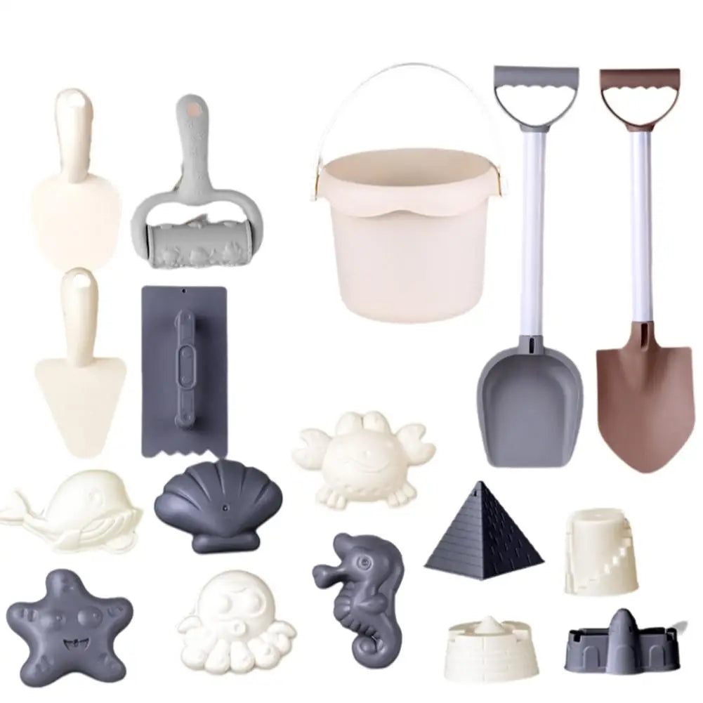 Children's Beach Toy Set, ATV, Sand Digging and Water Toy, Bucket, Hourglass, Shovel, Beach Sand Play Tool Toy