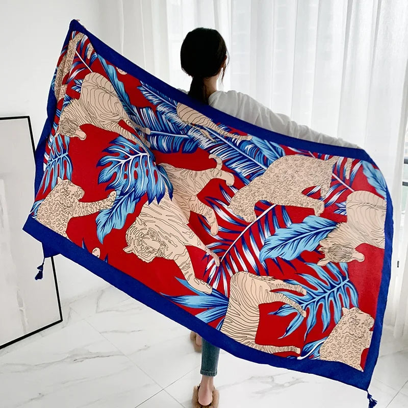 20 Styles 90x180cm Cotton Linen Summer Beach Dress Bikini Cover-ups Sarong Wrap Scarf Women Brazilian Swimsuit Bathing Cover Up