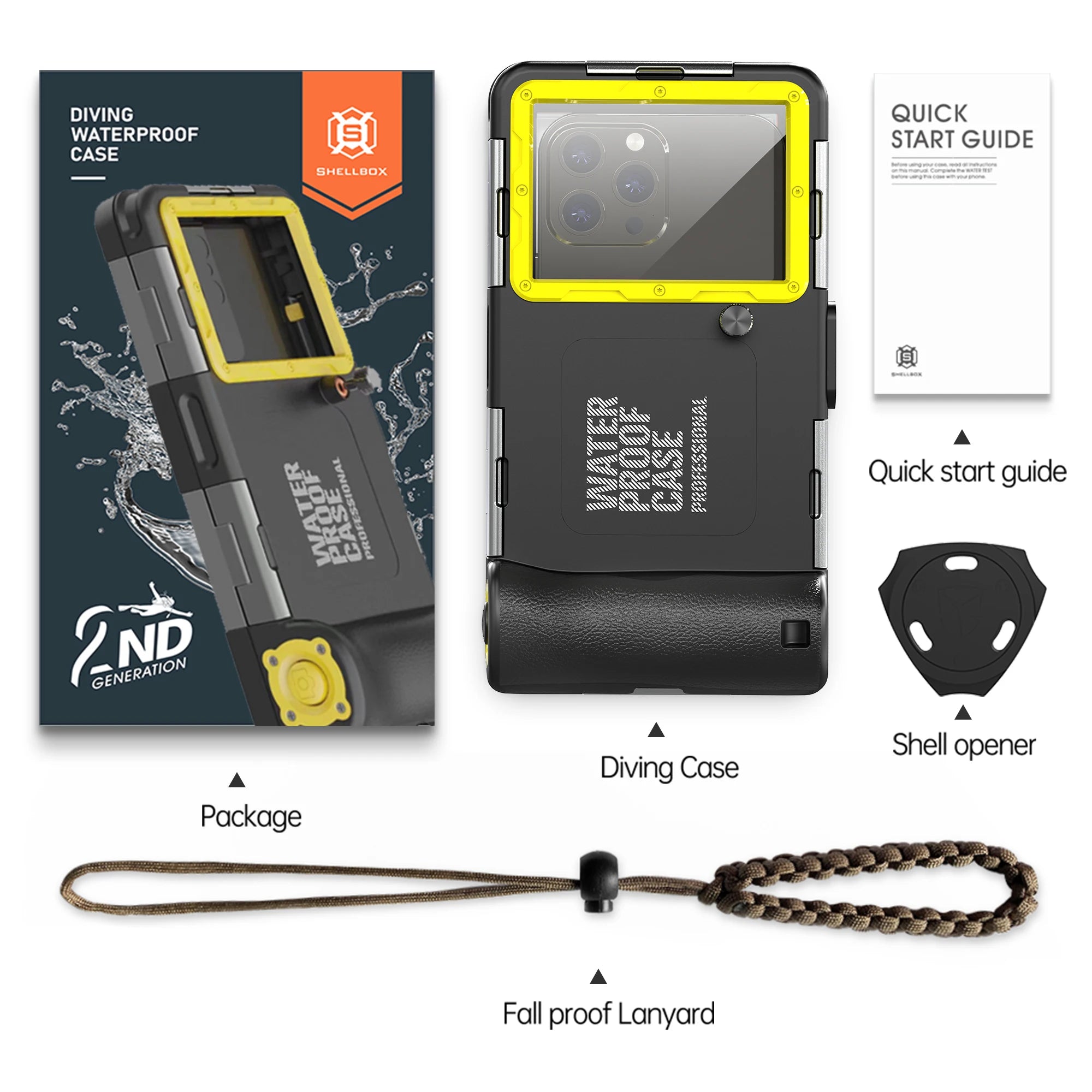 New Multifunctional Durable Waterproof 15m /50Ft Universal 6.9inch Waterproof Phone Case Underwater Photography Ip68 Professional Diving Suitable for Iphone/Samsung/Xiaomi/Huawei/Google