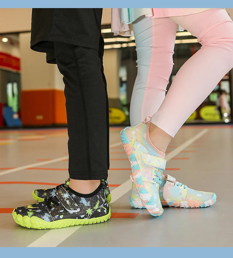 Children's Anti-cut Anti-slip Wear-resistant Rubber-soled Wading Shoes Beach Sandals Quick-drying Pool Shoes Outdoor Water Playi