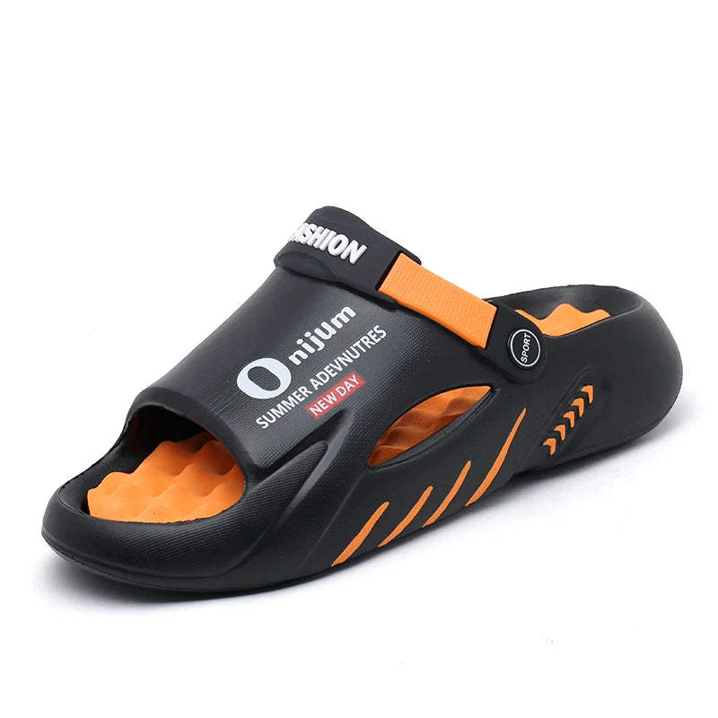 Men Slippers New Summer EVA Soft-soled Platform Slides Sandals Indoor Outdoor Walking Beach Shoes Flip Flops Mens Shoes