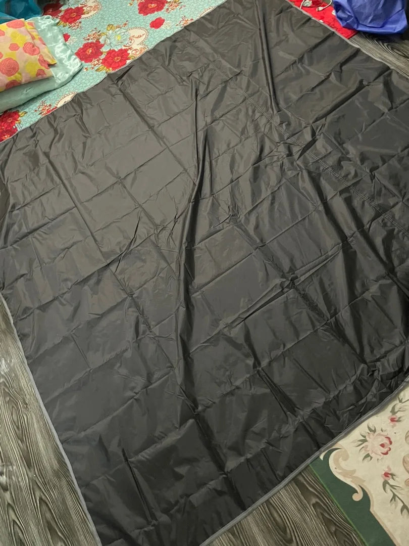 Tent Footprint Ultralight Pocket Picnic Mat with Windproof Stakes Outdoor Camping Portable Folding Waterproof Tent Ground Sheet