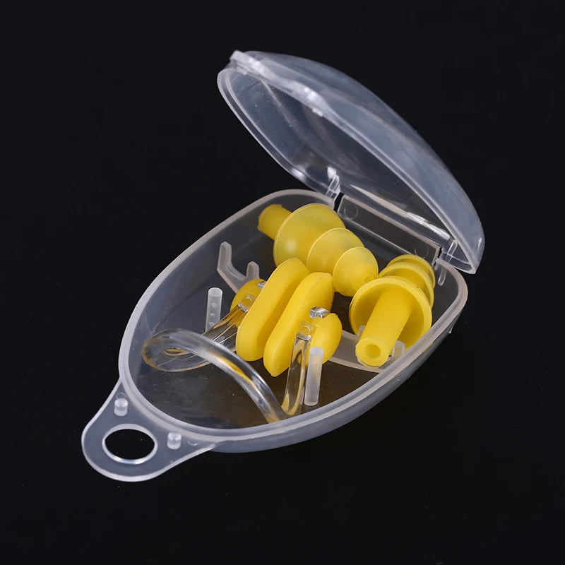 1 Set Nose Clip Ear Plugs Waterproof Soft Silicone Swimming Sport Earplug Nose Clip Tool Diving Water Sport Swimming Accessories