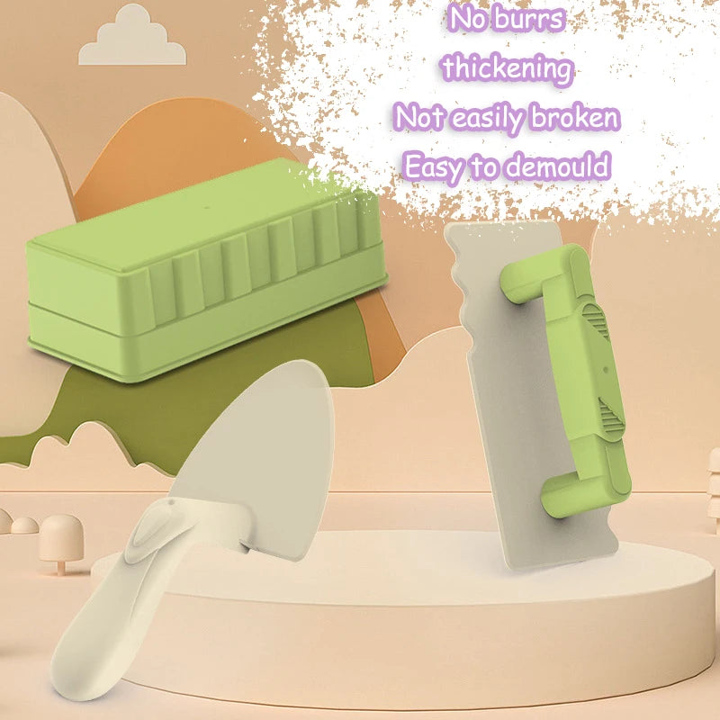 Children Beach Toys Shovel Sandbox Castle Building Sand Brick Walls Molds Tools Summer Outdoor Games Kids Play Water Sands Toys