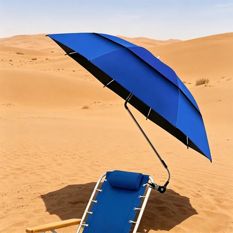 Adjustable Beach Chair Umbrella Outdoor Lightweight Clamp-on Umbrella Multi-functional Stroller Umbrella Wheelchair Stroller