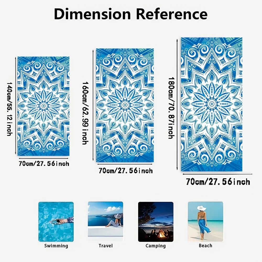 Adorable Cat-Printed, Skin-Friendly, Quick-Dry, Super Absorbent, Light & Thin, Extra Large Beach Towel!