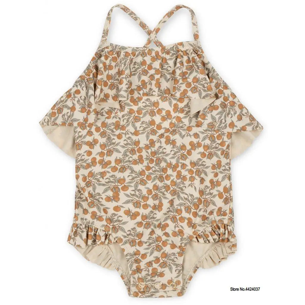 KS Baby Girls Swimming Suit Wear 18M-9Y Flower Children Brand BC MR TAO Clothes Kids SwimWears Sister Brother Matching Wholesale