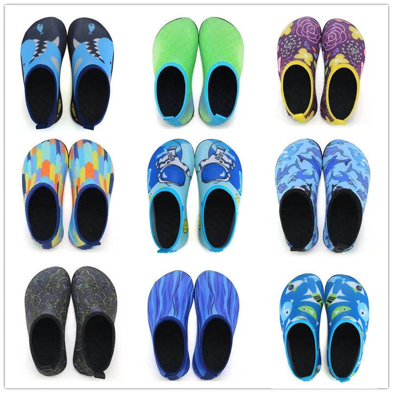 Children Water Beach Shoes Swimming Barefoot Girls Quick-Drying Aqua Shoes Boy Color Light Soft Slipper Snorkeling Swim Socks