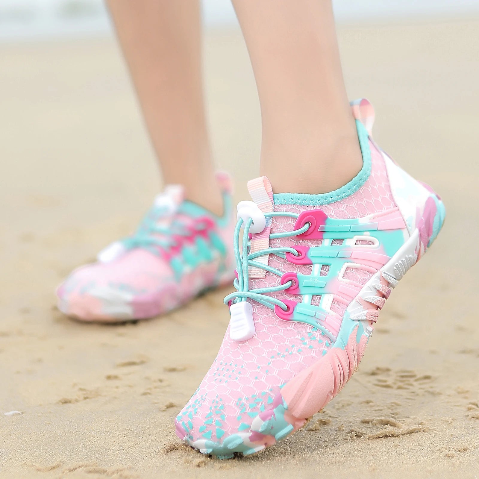 Children Outdoor Water Shoes Barefoot Aqua Five Fingers Sock Swimming Breathable Hiking Wading Beach Outdoor Upstream Sneakers