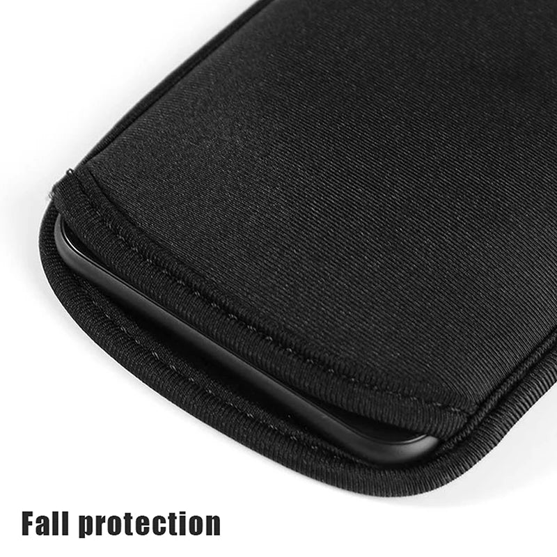{Summer2} {Winter4} Black Direct-Insert Neoprene Waterproof Phone Pouch Shockproof Scratch-Resistant Mobile Phone Protect Bag