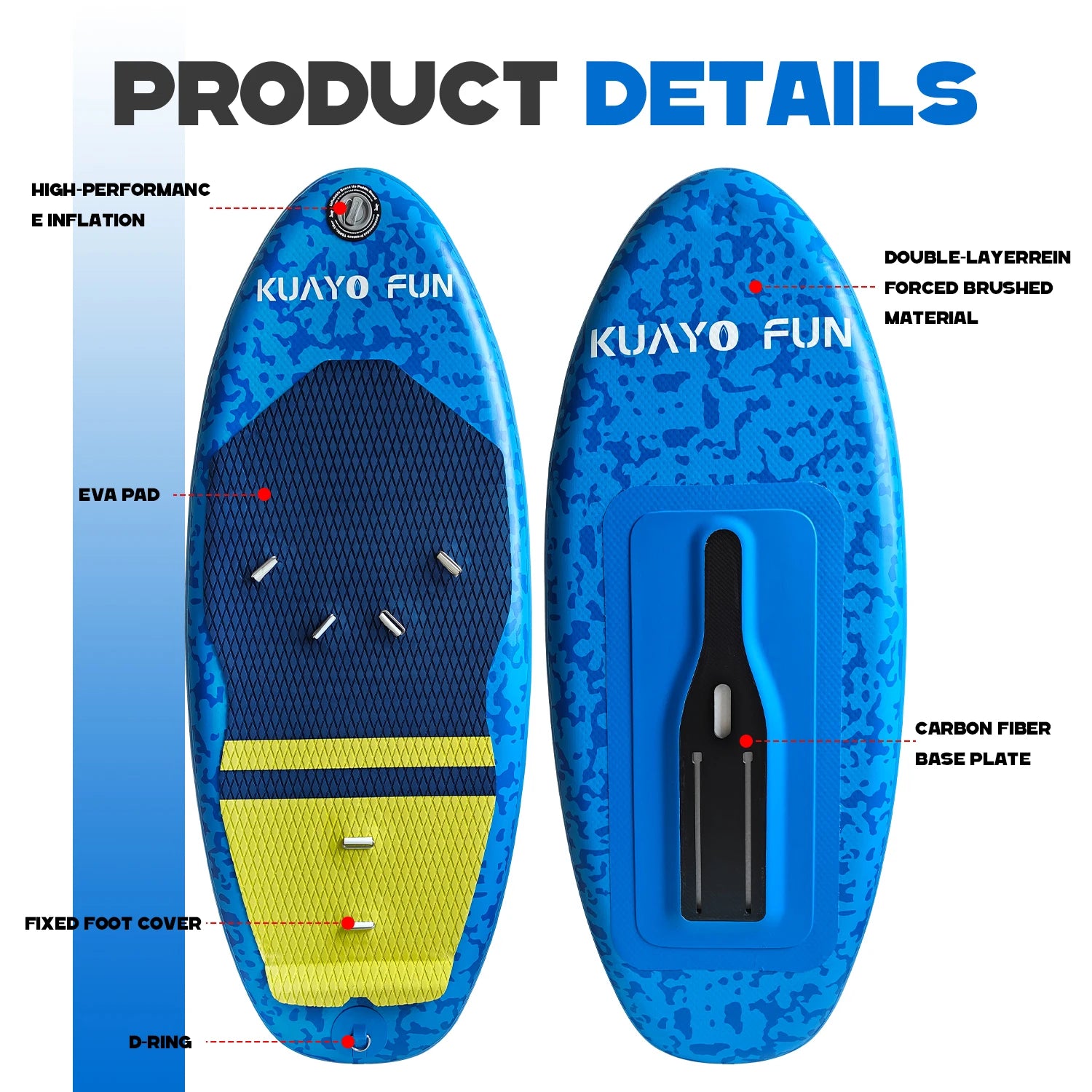 Hot Selling Carbon Sup Wing Foil Set Kitesurfing Kites Surfboard 3 Piece Set With Inflatable Sup Board Includes Pump Hydrofoil