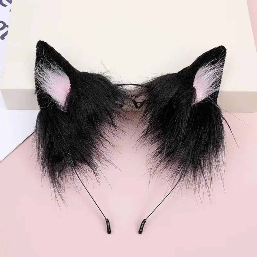 1PC Halloween Cat Ear Cosplay Headband For Women 2026 New Style Cute Hairband For Halloween Christmas Cosplay Party Costume