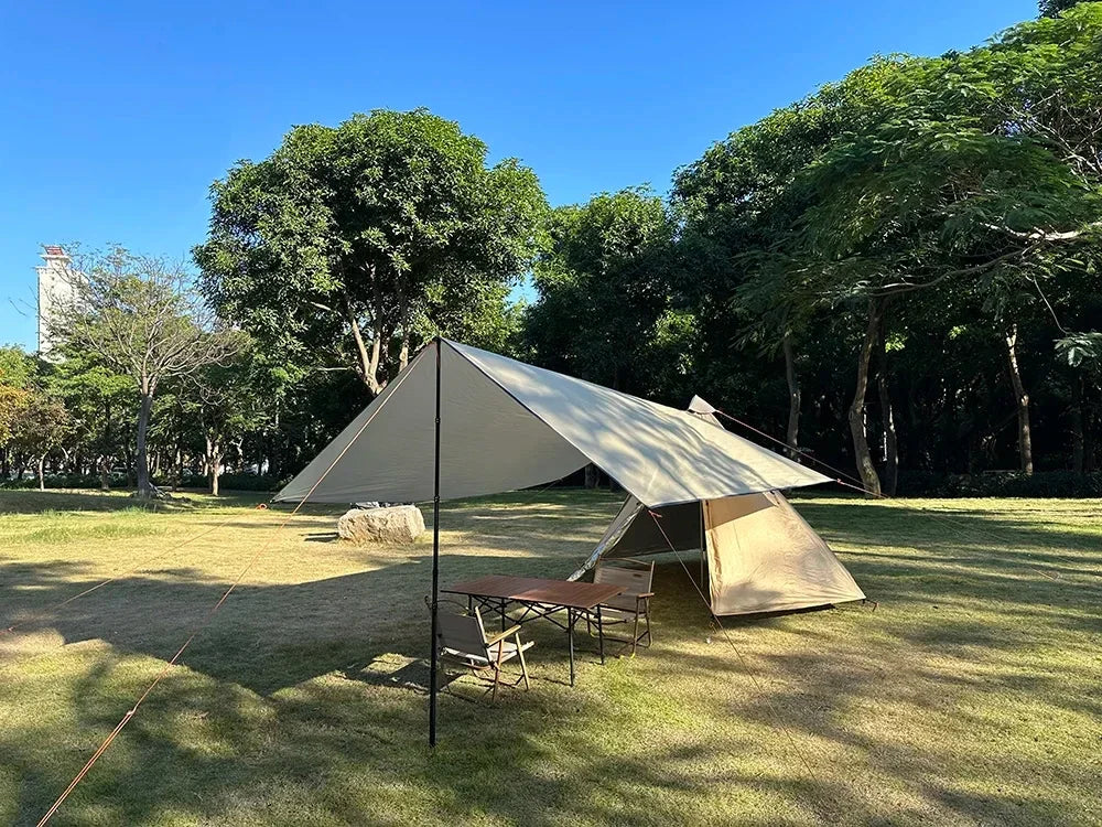 Waterproof Sun Tent Camping Tarpaulin Outdoor Sun Shade Awning Garden Beach Sun Shelter Ultra Light Resistant Durable Waterproof