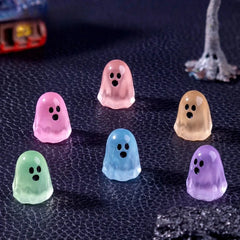 10/20/50pcs Luminous Ghost Figures - Glowing At Night Mini Action Figure Micro Landscape Miniatures, for Halloween Decoration